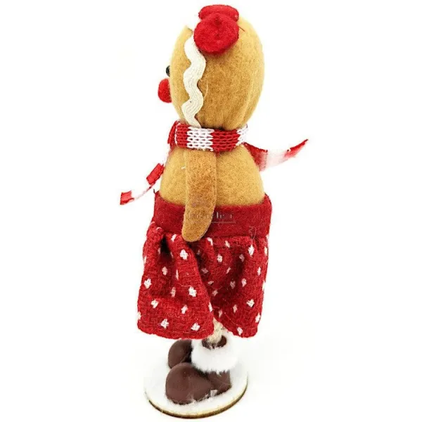 Dekoratives Lebkuchenmädchen Schneemann