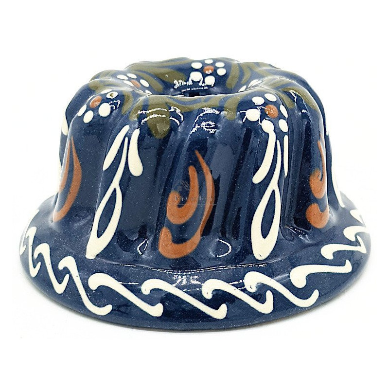 Soufflenheim Gänseblümchen Blau Kougelhopf Form 13 cm
