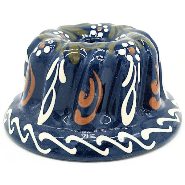 Soufflenheim Gänseblümchen Blau Kougelhopf Form 13 cm