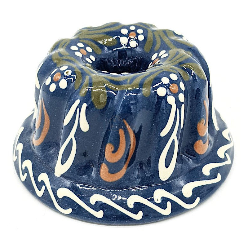 Soufflenheim Gänseblümchen Blau Kougelhopf Form 13 cm