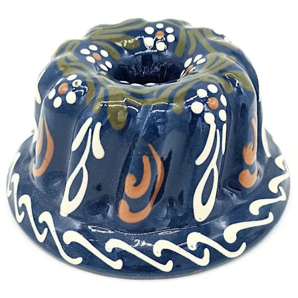 Soufflenheim Daisies Blue Kougelhopf Mold 13 cm