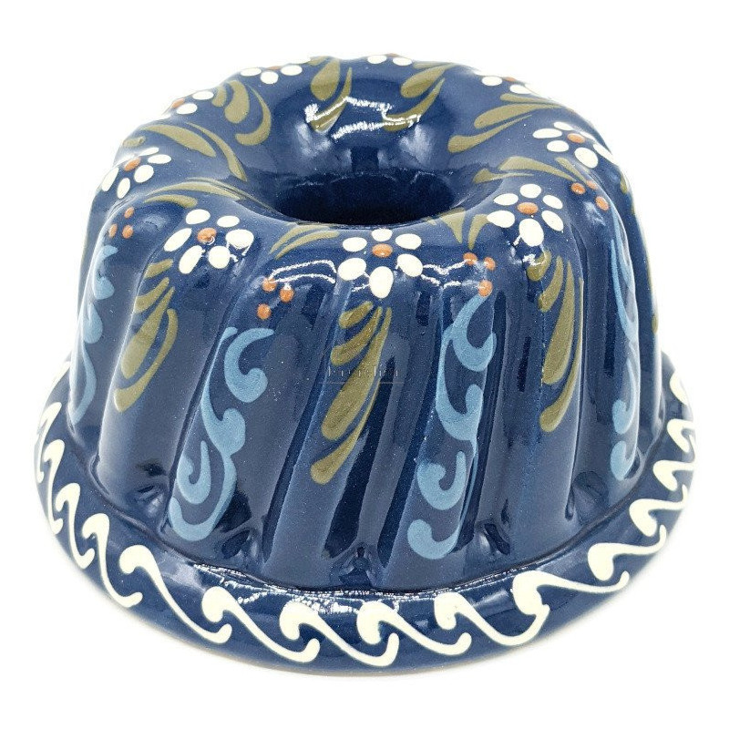 Soufflenheim Gänseblümchen Blau Kougelhopf Form 21 cm