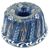 Moule à Kougelhopf Bleu de Soufflenheim Marguerites 23 cm