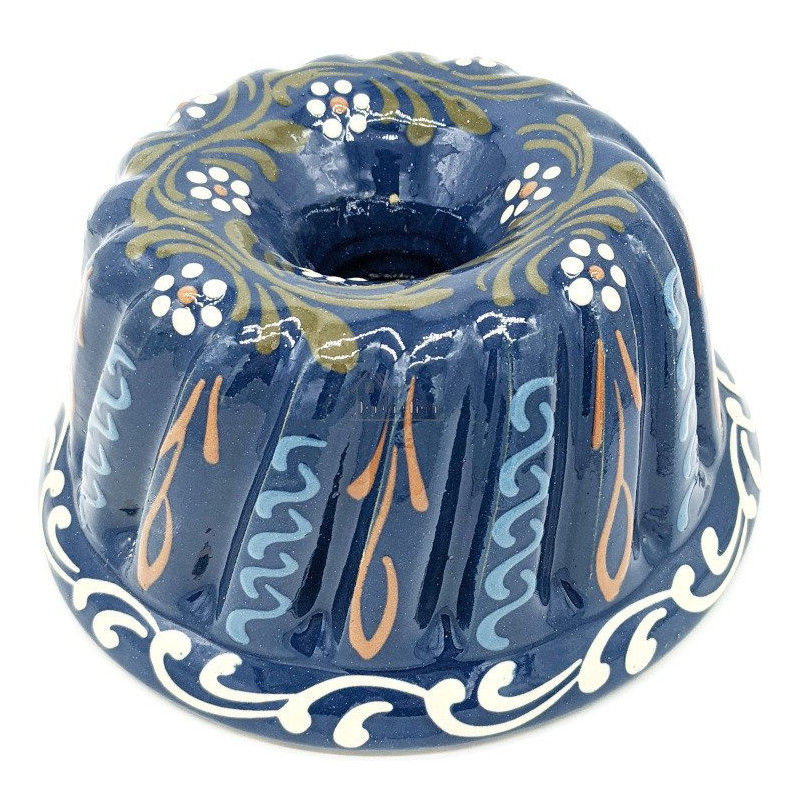 Soufflenheim Gänseblümchen Blau Kougelhopf Form 23 cm