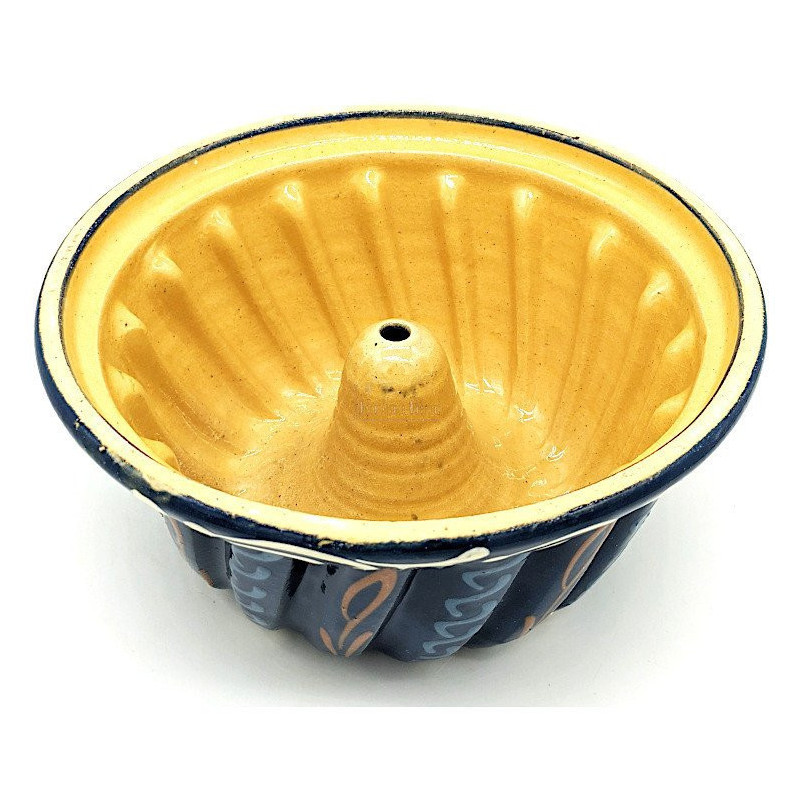 Soufflenheim Gänseblümchen Blau Kougelhopf Form 23 cm