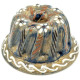 Kougelhopf Soufflenheim Blau Bürste Gänseblümchen Form 13 cm