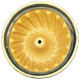 Kougelhopf Soufflenheim Blau Bürste Gänseblümchen Form 21 cm