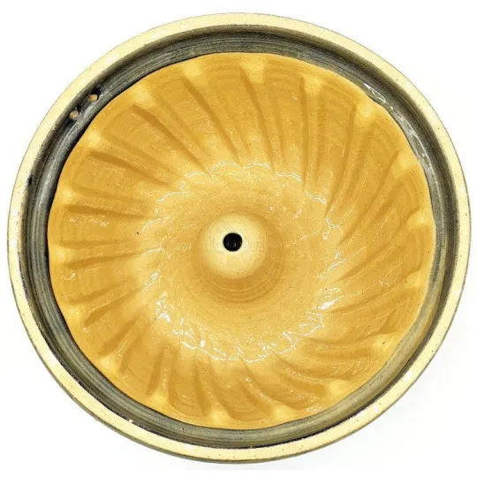 Bakvorm voor Kougelhopf Soufflenheim Blauw Penseelwerk Madeliefjes 23 cm