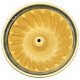 Kougelhopf Soufflenheim Blau Bürste Gänseblümchen Form 23 cm