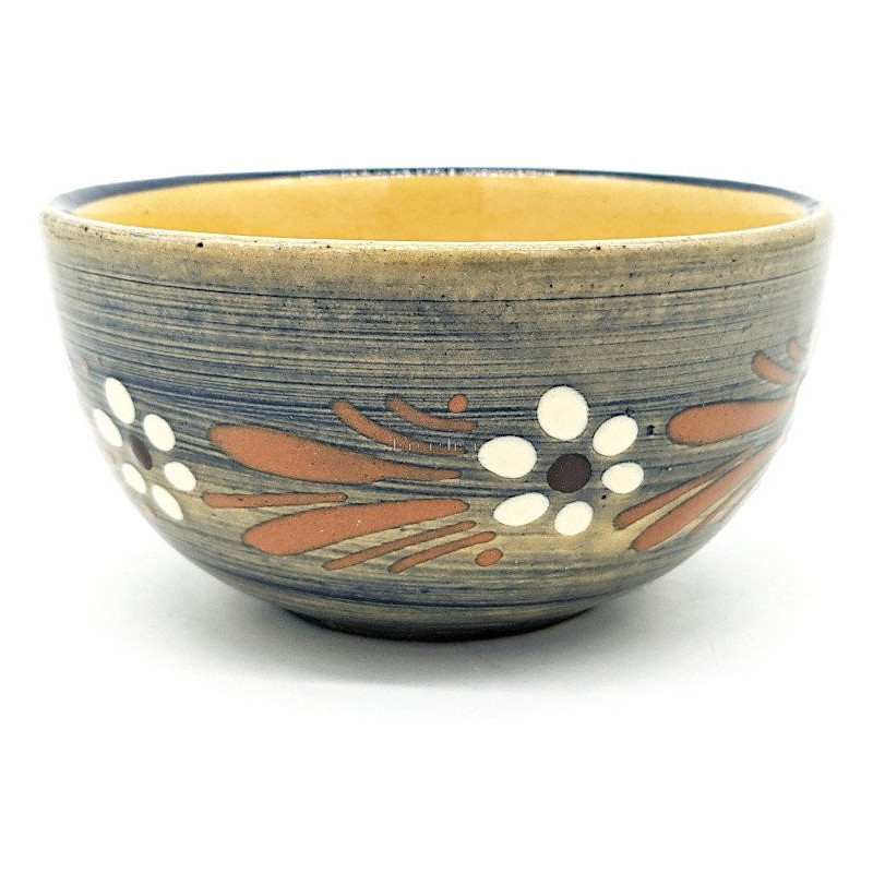 Bowl 10 cm Soufflenheim Blue Daisy Brush