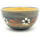 Bowl 10 cm Soufflenheim Blue Daisy Brush