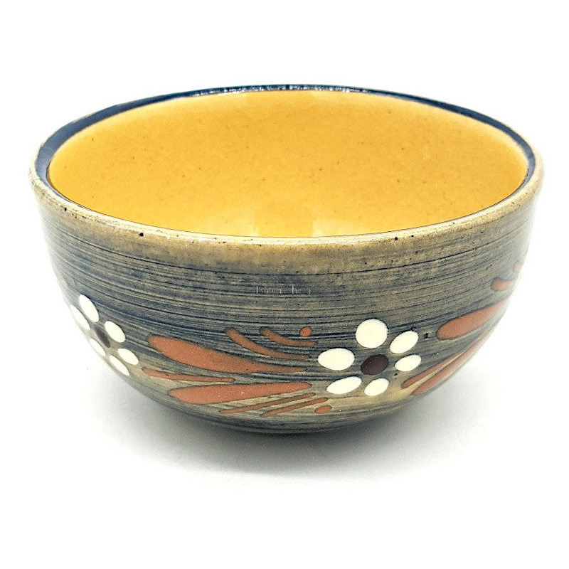 Bowl 10 cm Soufflenheim Blue Daisy Brush