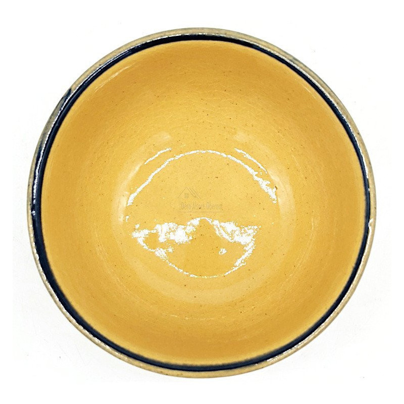 Bowl 10 cm Soufflenheim Blue Daisy Brush