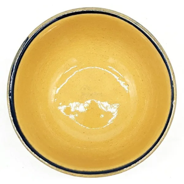 Bowl 10 cm Soufflenheim Blue Daisy Brush