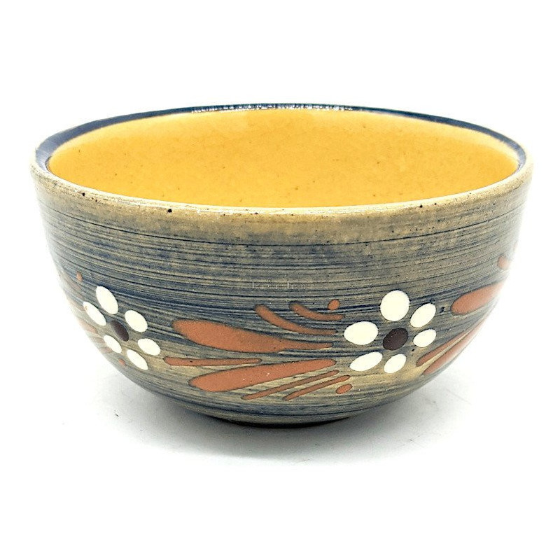 Bowl 10 cm Soufflenheim Blue Daisy Brush