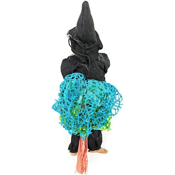 Witch of Alsace to hang with Black Vest and Blue Fringes 31 cm