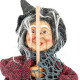 Alsatian Witch to hang with brown waistcoat and black fringes 31 cm