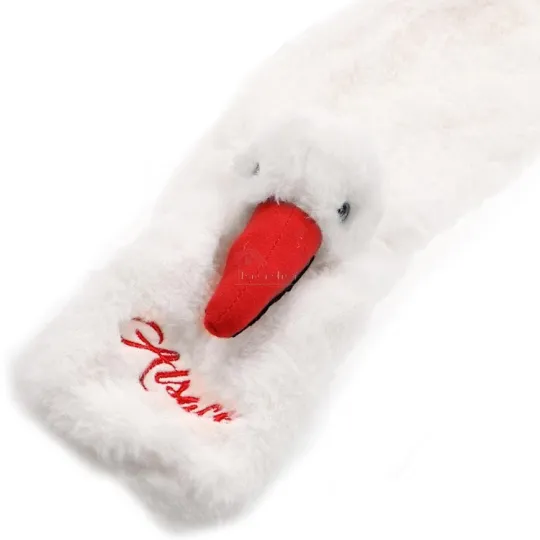 Écharpe Peluche avec Cigogne ultra douce 95 cm