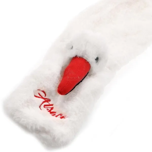 Plüschschal mit ultraweichem Storch 95 cm