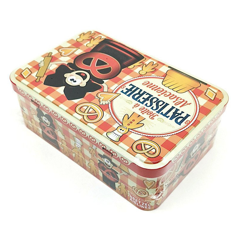 Boite à Pâtisserie Alsacienne garnis de Bredeles d'Alsace 300 gr