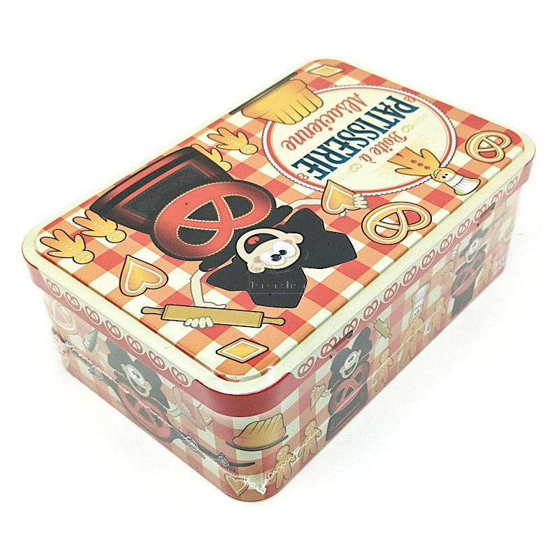 Boite à Pâtisserie Alsacienne garnis de Bredeles d'Alsace 300 gr