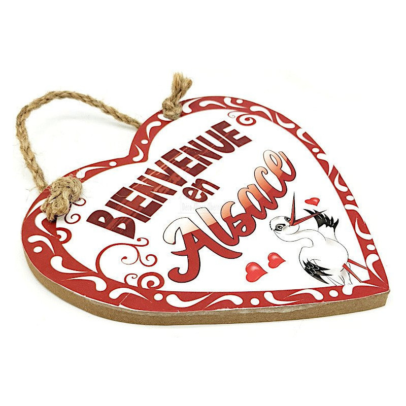 Hanging heart Welcome to Alsace
