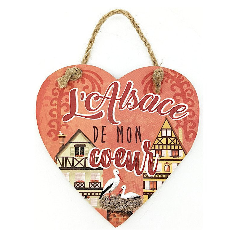 Coeur à suspendre L'Alsace de mon Coeur