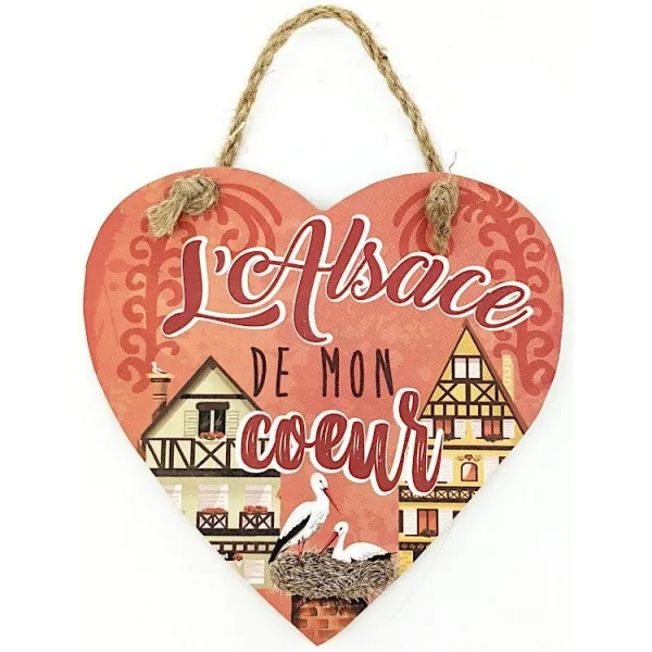 Coeur à suspendre L'Alsace de mon Coeur