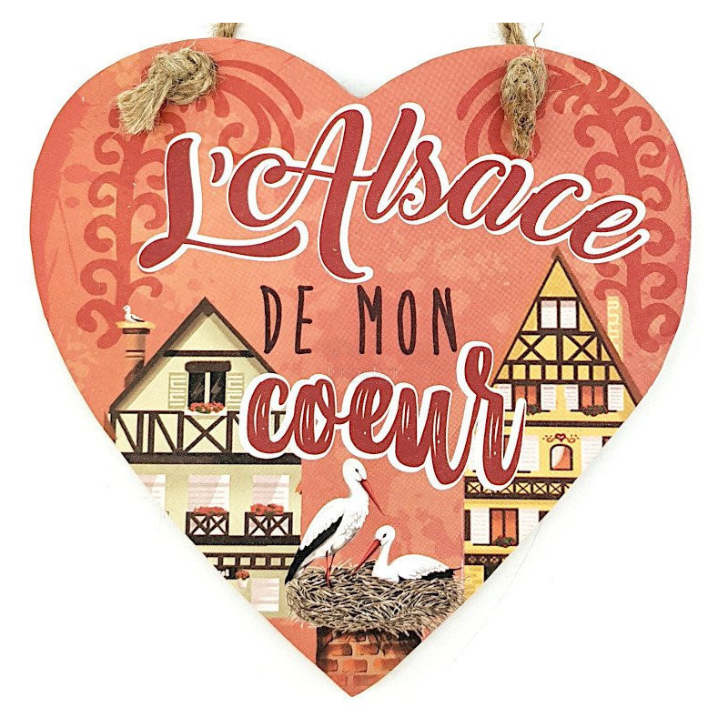 Coeur à suspendre L'Alsace de mon Coeur