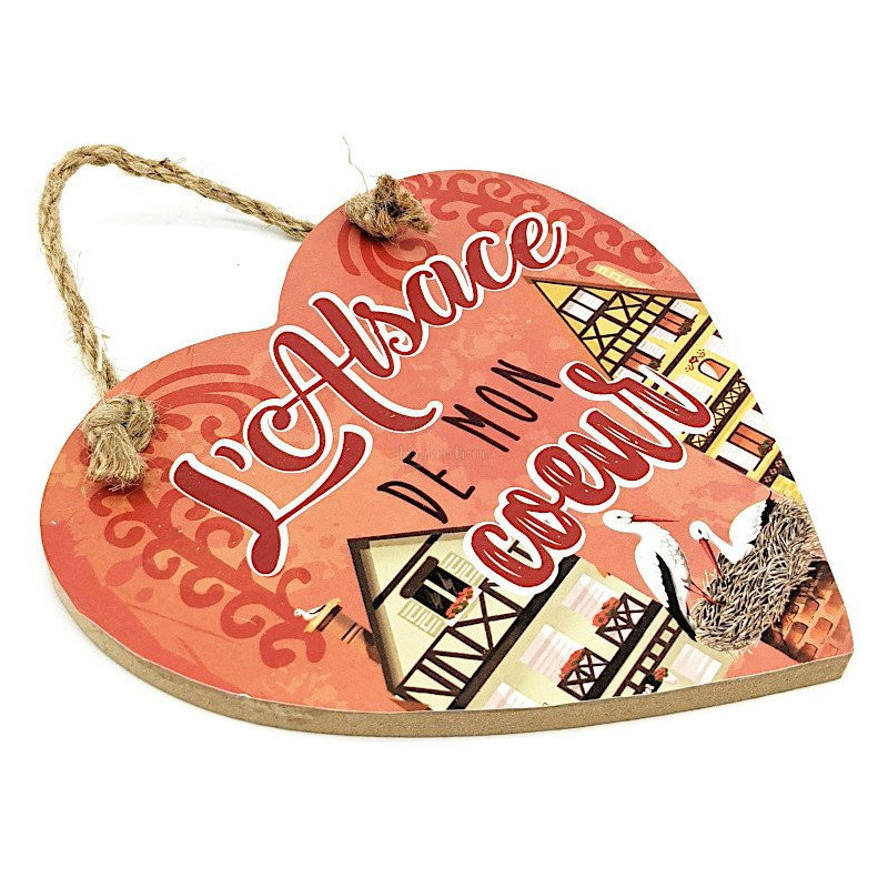 Coeur à suspendre L'Alsace de mon Coeur