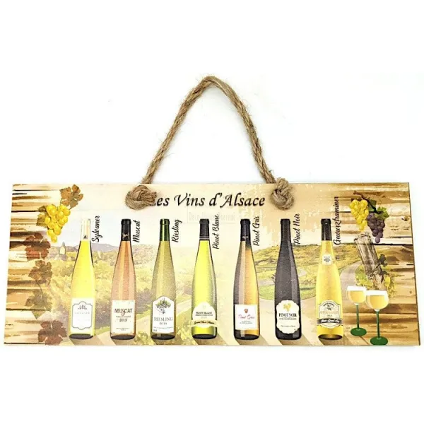 Hanging panel The 7 Alsatian grape varieties