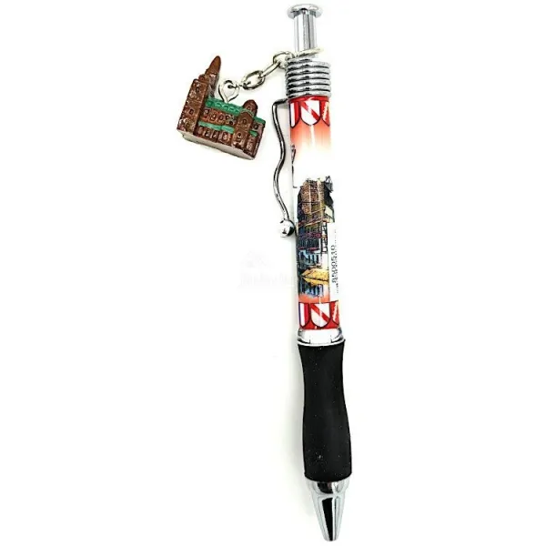 Stylo à Bille Strasbourg avec Breloque Cathédrale de Strasbourg