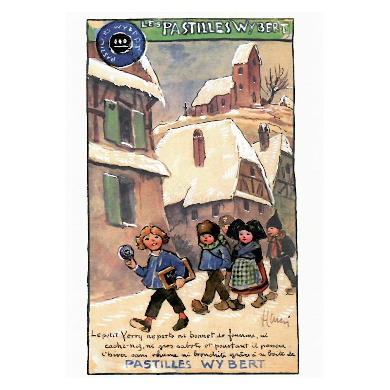 Carte Postale Hansi Affiche pour les Pastilles Wybert