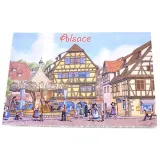 Obernai carousel merry-go-round placemat from ratkoff