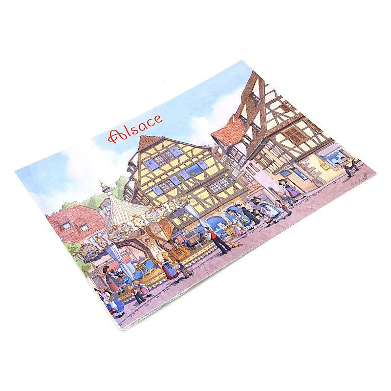 Set de Table Manège Carrousel d'Obernai de Ratkoff
