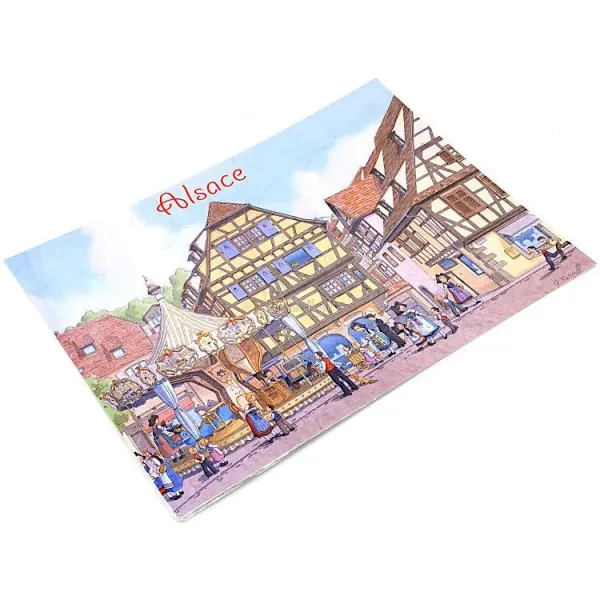 Obernai carousel merry-go-round placemat from ratkoff