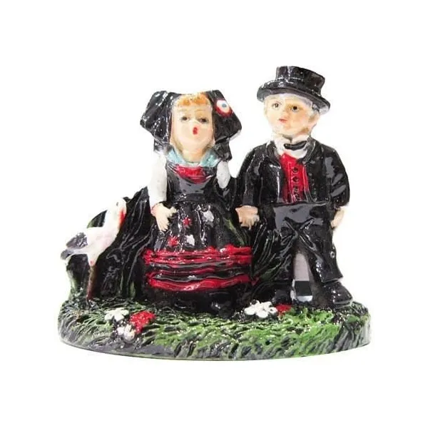 Decorative Magnet Alsatian Couple and Stork