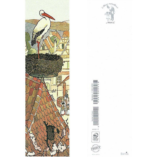 Marque Page Hansi Die Storch unseres Dorfes ist zurück