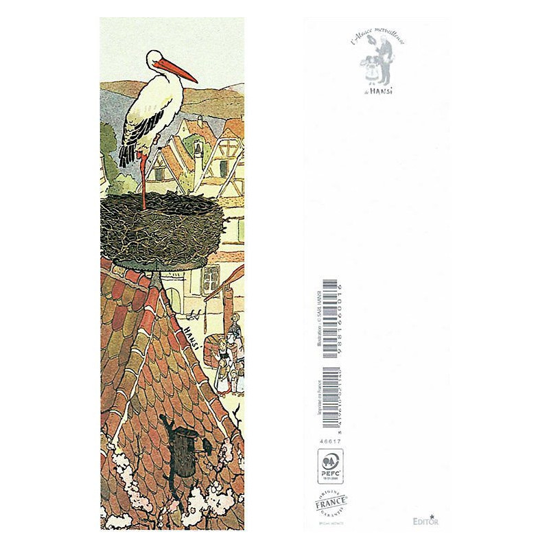 Marque Page Hansi The Stork of our Village is back