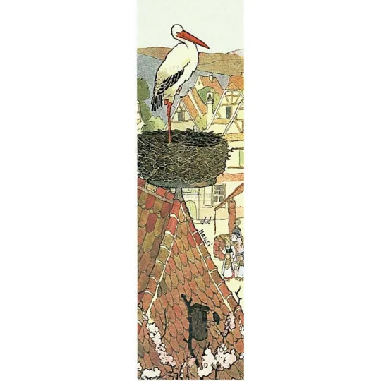 Marque Page Hansi Die Storch unseres Dorfes ist zurück