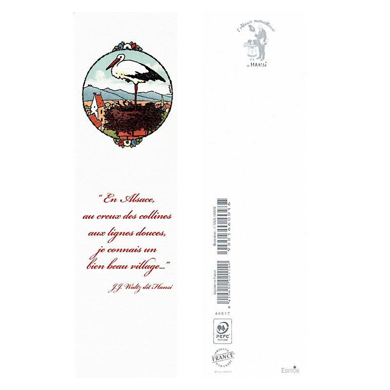 Bookmark Hansi A thought from Alsace