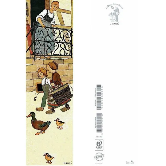 Marque Page Hansi Le Départ pour l'Ecole