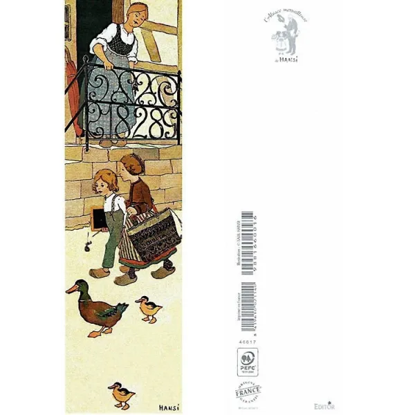 Marque Page Hansi Le Départ pour l'Ecole