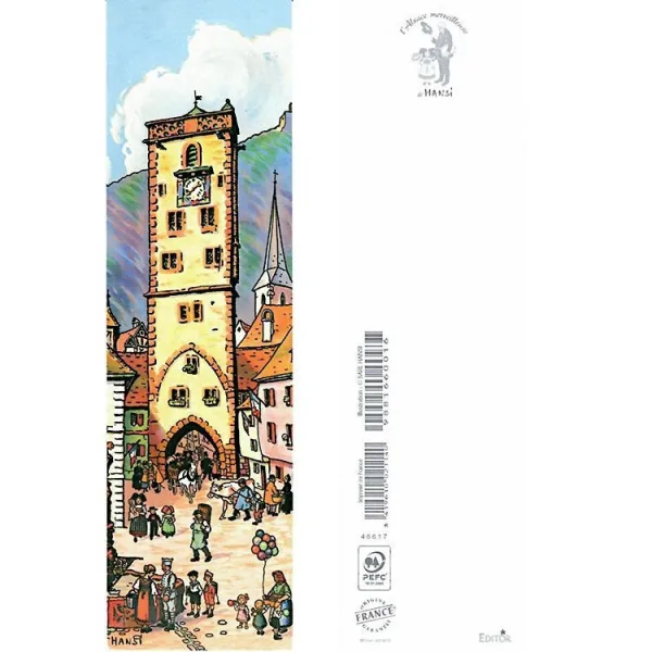 Marque Page Hansi La réintégration de l'Alsace-Lorraine après 1918