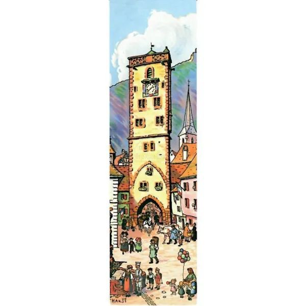 Marque Page Hansi The reintegration of Alsace-Lorraine after 1918