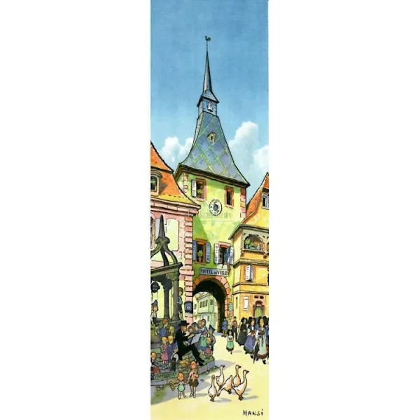 Marque Page Hansi Rathaus in Rosheim