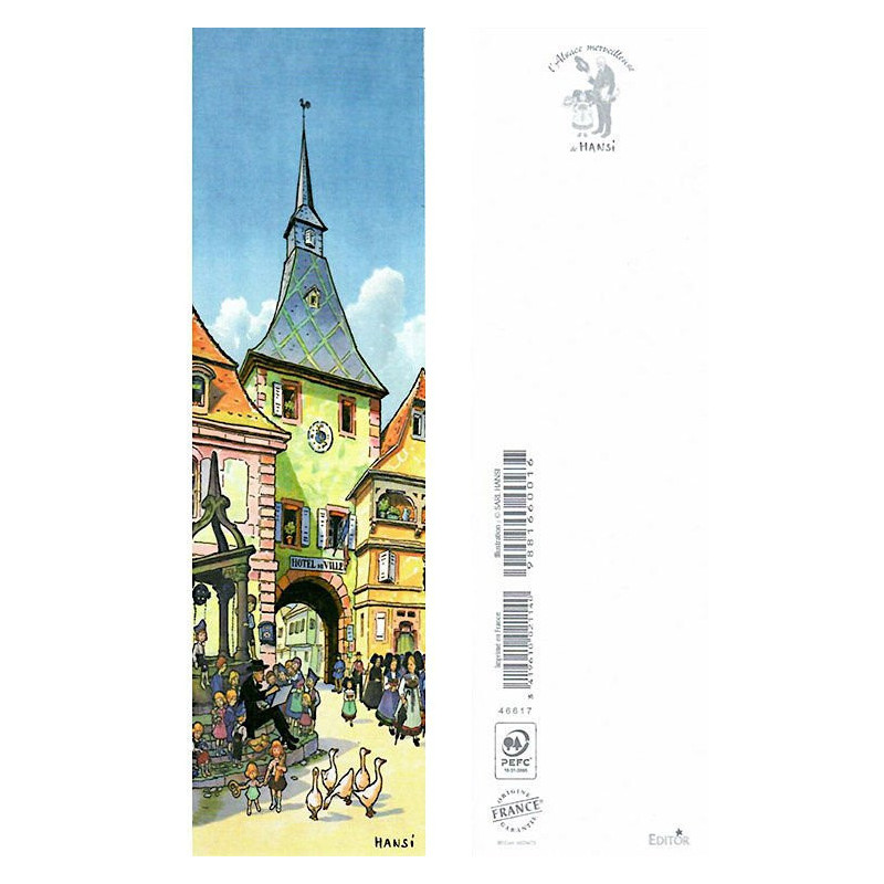 Marque Page Hansi Town Hall in Rosheim