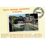 Postcard Small lazy message from Alsace