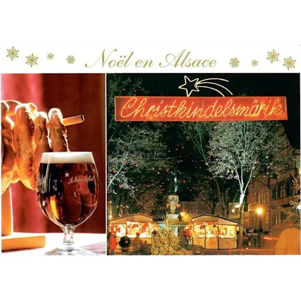 Postkarte Christkindelsmärik von strasbourg