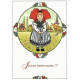 Postkarte Hansi Happy Birthday Mädchen mit roter Haube